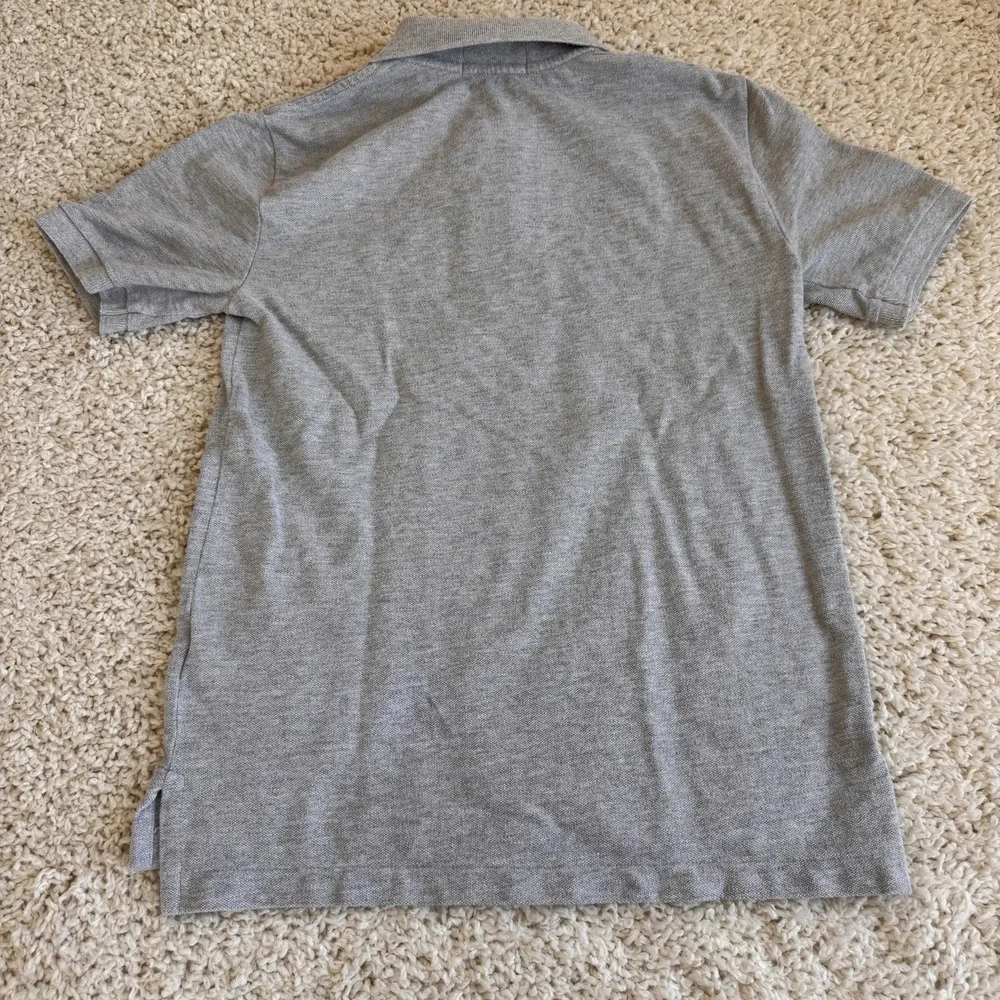 Lot Of 3 Pool Ralph Lauren Boys Classic Fit Polo Size M 10-12 White Grey Yellow